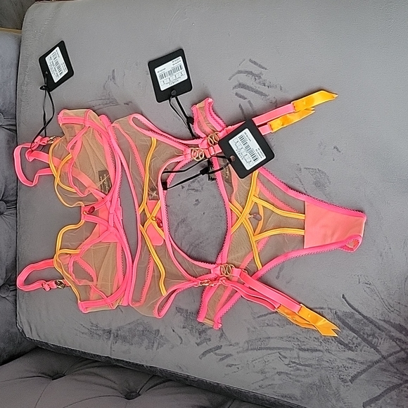 Honey Birdette Other - Honey Birdette 3 piece set. Bra, suspender, and thong